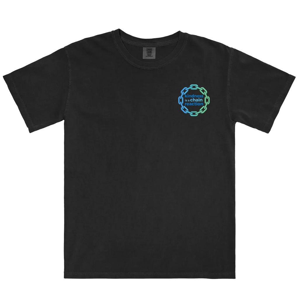 Black front flat lay