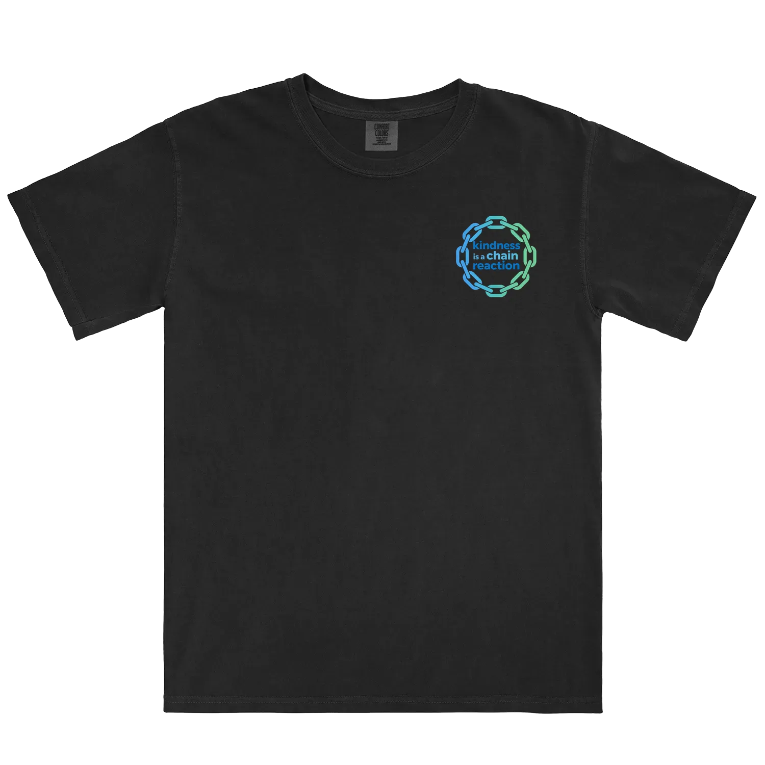 Black front flat lay