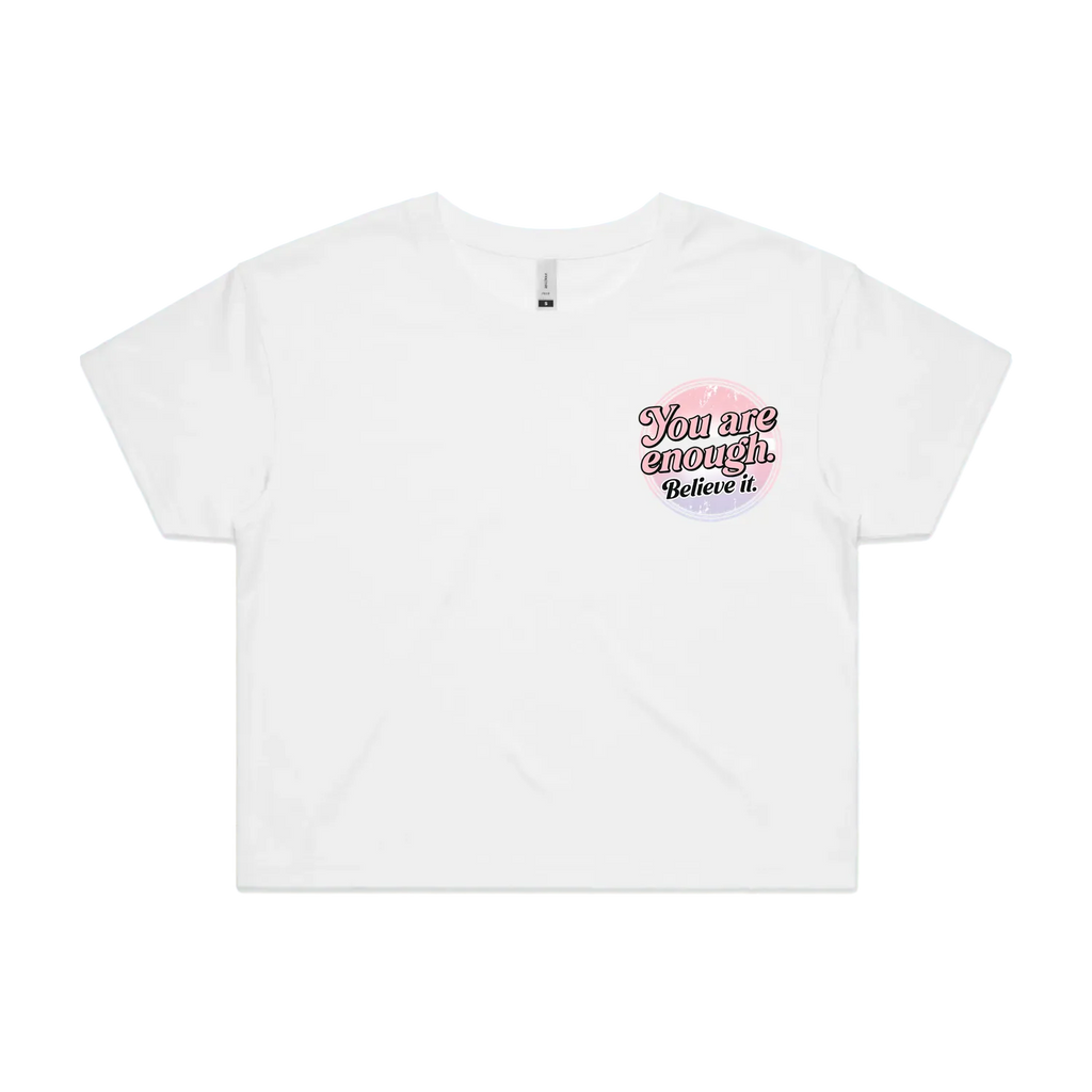 White front flat lay