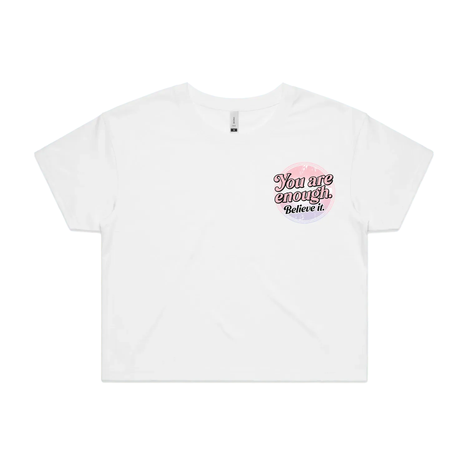 White front flat lay