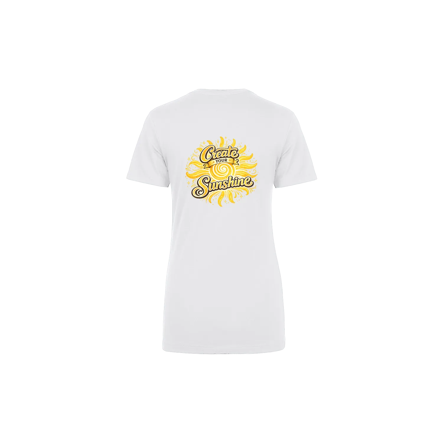 White back flat lay